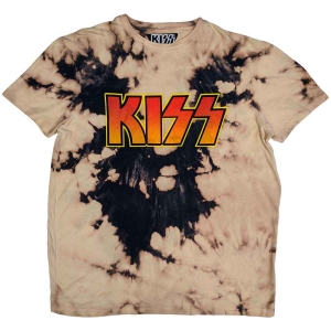 Kiss - Classic Logo Uni Bl/Tan Dip-Dye  in the group MERCHANDISE / T-shirt / Nyheter / Hårdrock at Bengans Skivbutik AB (5544881r)