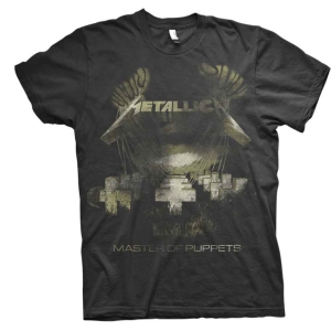 Metallica - Master Of Puppets Distressed Bl T-Shirt in the group MERCHANDISE / T-shirt / Hårdrock at Bengans Skivbutik AB (5544903r)
