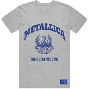 Metallica - College Crest Uni Grey  in the group MERCHANDISE / T-shirt / Nyheter / Hårdrock at Bengans Skivbutik AB (5544919r)