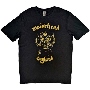 Motorhead - England Classic Gold Uni Bl  in the group MERCHANDISE / T-shirt / Nyheter / Hårdrock at Bengans Skivbutik AB (5544944r)