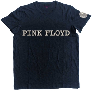 Pink Floyd - Logo & Prism App Slub Uni Navy  in the group MERCHANDISE / T-shirt / Nyheter / Pop-Rock at Bengans Skivbutik AB (5545561r)