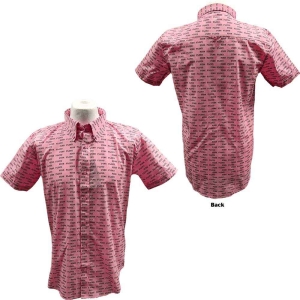 Pink Floyd - Courier Pattern Uni Pink Shirt:  S in the group MERCHANDISE / T-shirt / Nyheter / Pop-Rock at Bengans Skivbutik AB (5545571r)