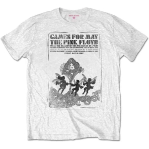 Pink Floyd - Games For May B&W Uni Wht  in the group MERCHANDISE / T-shirt / Nyheter / Pop-Rock at Bengans Skivbutik AB (5545599r)