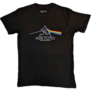 Pink Floyd - 50Th Prism Logo Uni Bl  in the group MERCHANDISE / T-shirt / Nyheter / Pop-Rock at Bengans Skivbutik AB (5545619r)