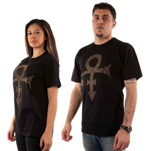 Prince - Gold Symbol Diamante Uni Bl in the group MERCHANDISE / T-shirt / Nyheter / Pop-Rock at Bengans Skivbutik AB (5545824)