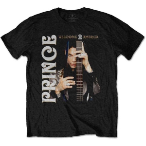 Prince - Welcome 2 America Uni Bl  in the group MERCHANDISE / T-shirt / Nyheter / Pop-Rock at Bengans Skivbutik AB (5545867r)