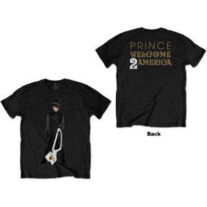 Prince - W2a White Guitar Uni Bl  in the group MERCHANDISE / T-shirt / Nyheter / Pop-Rock at Bengans Skivbutik AB (5545874r)