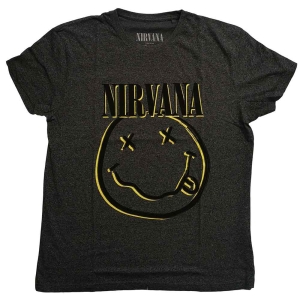 Nirvana - Inverse Happy Face Uni Brindle in the group MERCHANDISE / T-shirt / Nyheter / Pop-Rock at Bengans Skivbutik AB (5546475r)