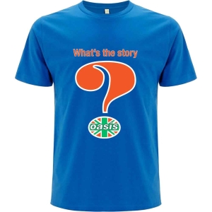 Oasis - Question Mark Uni Blue  in the group MERCHANDISE / T-shirt / Nyheter / Pop-Rock at Bengans Skivbutik AB (5546501r)