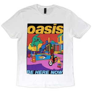 Oasis - Be Here Now Illustration Uni Wht  in the group MERCHANDISE / T-shirt / Pop-Rock at Bengans Skivbutik AB (5546504r)