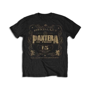 Pantera - 101 Proof Uni Bl  in the group MERCHANDISE / T-shirt / Nyheter / Hårdrock at Bengans Skivbutik AB (5546637r)