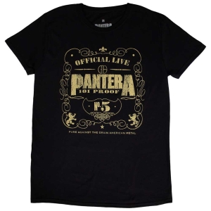 Pantera - 101 Proof Uni Bl  in the group MERCHANDISE / T-shirt / Hårdrock at Bengans Skivbutik AB (5546637r)