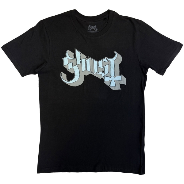 Ghost - Blue/Grey Keyline Logo Uni Bl T-Shirt in the group MERCH / Clothing / T-shirts at Bengans Skivbutik AB (5546656)