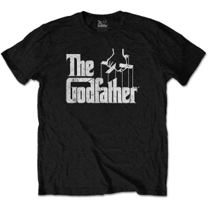 The Godfather - Logo White Uni Bl in the group MERCHANDISE / T-shirt / Nyheter / Film-Musikal at Bengans Skivbutik AB (5547058)