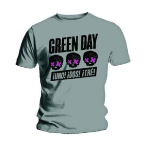 Green Day - 3 Heads Better Than 1 Uni Grey  in the group MERCHANDISE / T-shirt / Nyheter / Punk at Bengans Skivbutik AB (5547141r)