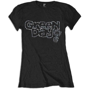 Green Day - Flowerpot Diamante Lady Bl  in the group MERCHANDISE / T-shirt / Nyheter / Punk at Bengans Skivbutik AB (5547150r)