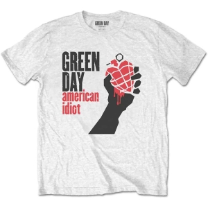 Green Day - American Idiot Uni Wht in the group MERCHANDISE / T-shirt / Nyheter / Punk at Bengans Skivbutik AB (5547185r)