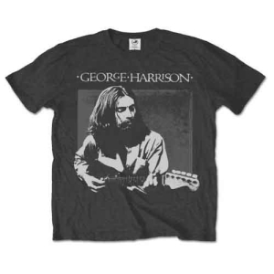 George Harrison - Live Portrait Uni Char  in the group MERCHANDISE / T-shirt / Nyheter / Pop-Rock at Bengans Skivbutik AB (5547198r)