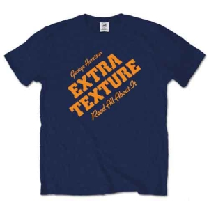 George Harrison - Extra Texture Uni Navy  in the group MERCHANDISE / T-shirt / Nyheter / Pop-Rock at Bengans Skivbutik AB (5547202r)