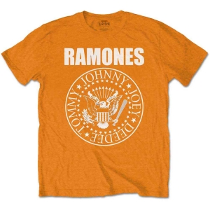 Ramones - Presidential Seal Boys T-Shirt Orange in the group MERCHANDISE / Merch / Nyheter / Punk at Bengans Skivbutik AB (5547630)