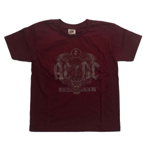 Ac/Dc - Black Ice Boys T-Shirt Maroon in the group MERCHANDISE / Merch / Nyheter / Hårdrock at Bengans Skivbutik AB (5548601r)