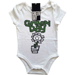 Green Day - Flower Pot Toddler Wht Babygrow in the group MERCHANDISE / Merch / Nyheter / Punk at Bengans Skivbutik AB (5548692r)