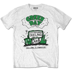 Green Day - Welcome To Paradise Boys T-Shirt Wht in the group MERCHANDISE / Merch / Nyheter / Punk at Bengans Skivbutik AB (5548697r)