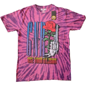 Guns N Roses - Uyi Pistol Boys T-Shirt Purp Dip-Dye in the group MERCHANDISE / Merch / Nyheter / Hårdrock at Bengans Skivbutik AB (5548712r)