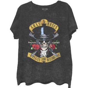 Guns N Roses - Appetite Washed Boys T-Shirt Bl Dip-Dye in the group MERCHANDISE / Merch / Nyheter / Hårdrock at Bengans Skivbutik AB (5548716r)