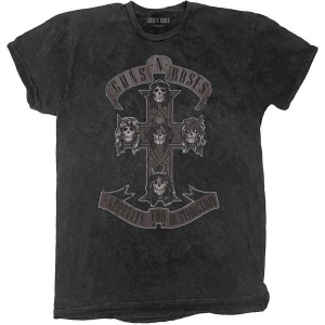 Guns N Roses - Monochrome Cross Boys T-Shirt Bl Dip-Dye in the group MERCHANDISE / Merch / Nyheter / Hårdrock at Bengans Skivbutik AB (5548717r)