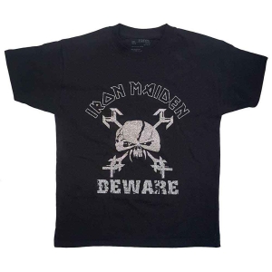 Iron Maiden - Beware Boys T-Shirt Bl in the group MERCHANDISE / Merch / Nyheter / Hårdrock at Bengans Skivbutik AB (5548730r)