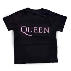 Queen - Pink Logo Toddler T-Shirt Bl in the group MERCHANDISE / Merch / Nyheter / Pop-Rock at Bengans Skivbutik AB (5548810r)