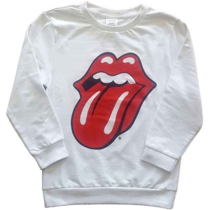 Rolling Stones - Classic Tongue Boys T-Shirt Wht Sw in the group MERCHANDISE / Merch / Pop-Rock at Bengans Skivbutik AB (5548821r)