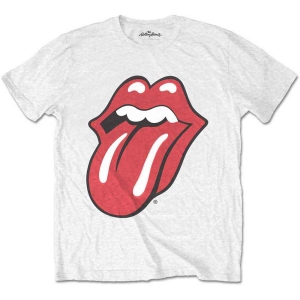 Rolling Stones - Classic Tongue Boys T-Shirt Wht in the group MERCHANDISE / Merch / Nyheter / Pop-Rock at Bengans Skivbutik AB (5548827r)