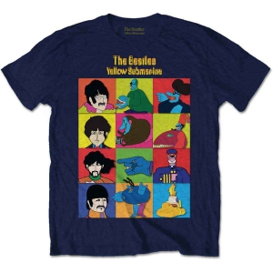The Beatles - Yellowsub  Characters Boys T-Shirt Navy in the group MERCHANDISE / Merch / Nyheter / Pop-Rock at Bengans Skivbutik AB (5548871r)