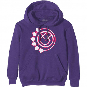 Blink-182 - Six Arrow Smile Uni Purp Hoodie  in the group OTHER / Övrigt /  at Bengans Skivbutik AB (5552083r)