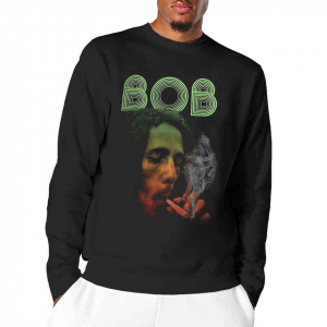 Bob Marley - Smoke Gradient Uni Bl Dip-Dye Long Sleev in the group OTHER / Övrigt /  at Bengans Skivbutik AB (5552098r)