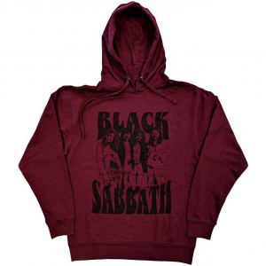 Black Sabbath - Band And Logo Uni Maroon Hoodie  in the group MERCH at Bengans Skivbutik AB (5552136r)