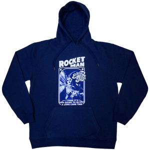 Elton John - Rocketman - Feather Suit Blue Hoodie  in the group OTHER / Övrigt /  at Bengans Skivbutik AB (5552171r)