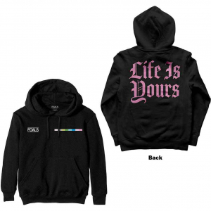 Foals - Life Is Yours Text Uni Bl Hoodie in the group OTHER / Övrigt / at Bengans Skivbutik AB (5552554r)