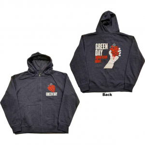 Green Day - American Idiot Uni Navy Zip Hoodie  in the group OTHER / Övrigt /  at Bengans Skivbutik AB (5552567r)