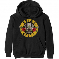 Guns N Roses - Classic Logo Uni Bl Hoodie  in the group OTHER / Övrigt /  at Bengans Skivbutik AB (5552573r)