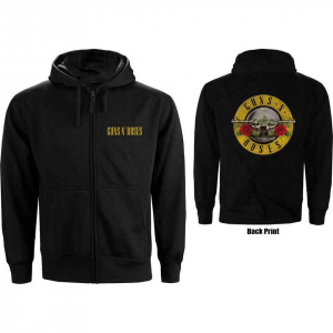 Guns N Roses - Classic Logo Backprint Uni Bl Zip Hoodie in the group OTHER / Övrigt /  at Bengans Skivbutik AB (5552582r)