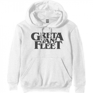 Greta Van Fleet - Logo Uni Wht Hoodie  in the group OTHER / Övrigt /  at Bengans Skivbutik AB (5552598r)