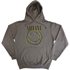 Nirvana - Inverse Happy Face Uni Char Hoodie  in the group OTHER / Övrigt /  at Bengans Skivbutik AB (5553891r)