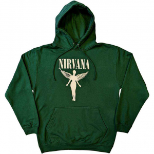 Nirvana - Angelic Mono Uni Green Hoodie  in the group OTHER / Övrigt /  at Bengans Skivbutik AB (5553903r)