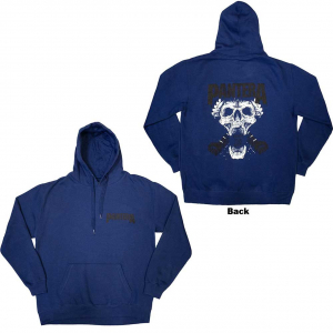 Pantera - Mouth For War B&W Blue Hoodie  in the group OTHER / Övrigt /  at Bengans Skivbutik AB (5553926r)