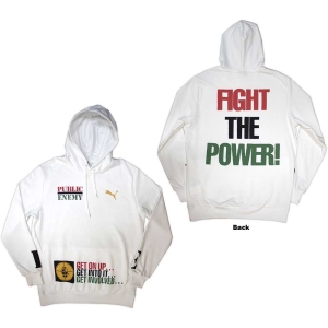 Public Enemy - Fight The Power Uni Wht Hoodie  in the group OTHER / Övrigt /  at Bengans Skivbutik AB (5553954r)