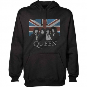 Queen - Queen Vtge Union Jack Uni Bl Hoodie  in the group OTHER / Övrigt /  at Bengans Skivbutik AB (5553959r)
