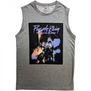 Prince - Purple Rain Grey Tank Top  in the group OTHER / Övrigt /  at Bengans Skivbutik AB (5554109r)